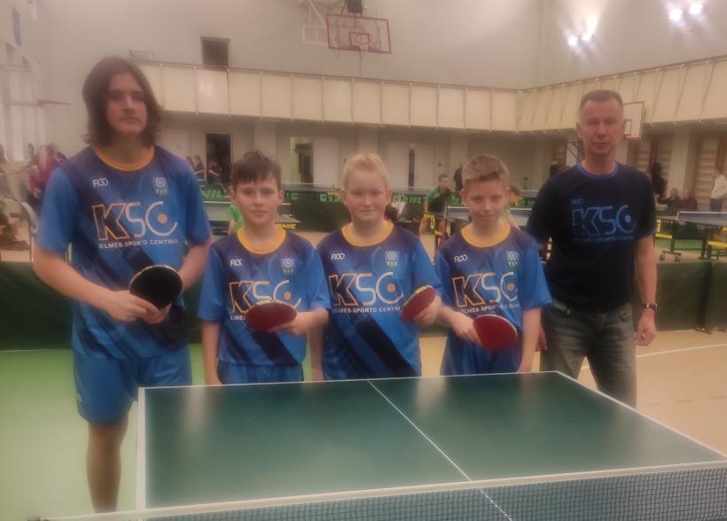 Lietuvos jaunučių (gim. 2011 m. ir jaun.) finaliniame komandiniame stalo teniso čempionate iškovota 7 vieta