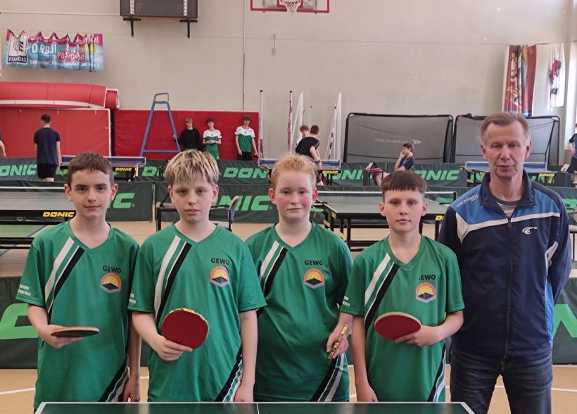 "Aukuro" pagrindinės mokyklos komanda iškovojo 6 vietą LMŽ didžiųjų mokyklų finalinėse stalo teniso varžybose