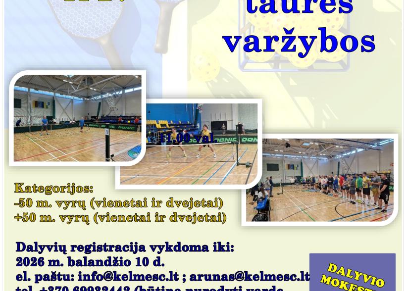 Kelmės sporto centro Piklbolo turnyras