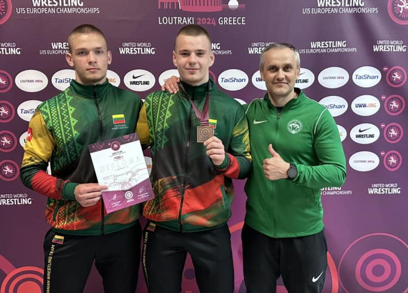 Arnas Jokimčius - Europos laisvųjų imtynių U15 čempionato bronzos medalio laimėtojas !