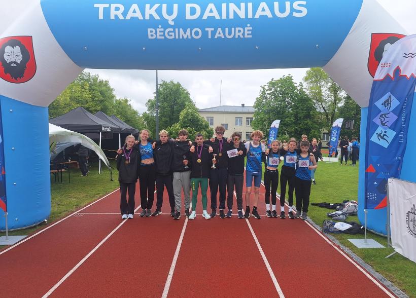"Trakų Dainiaus bėgimo taurės" varžybose iškovoti trys medaliai