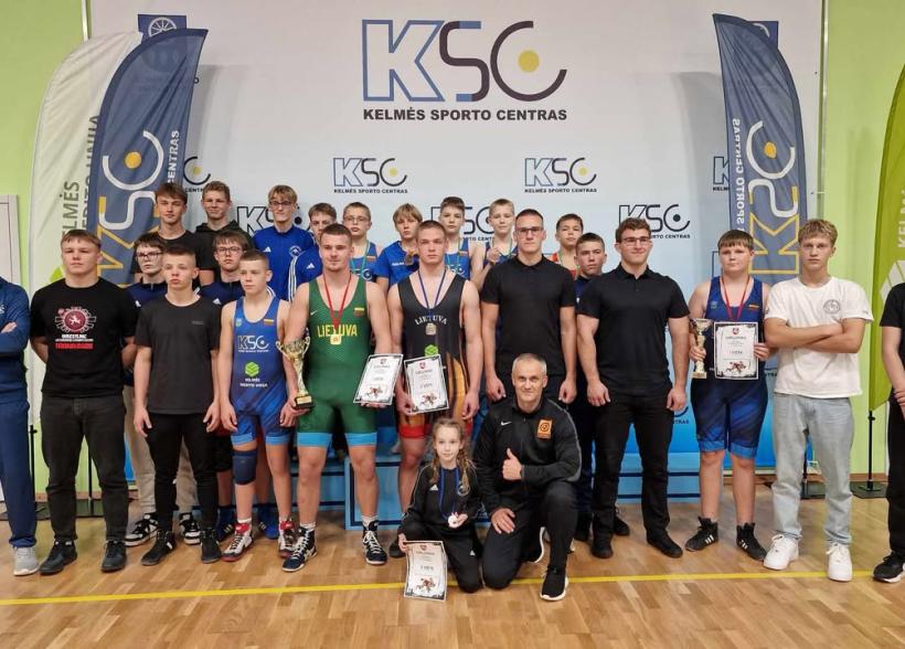 Kelmės sporto centre vyko Lietuvos laisvųjų imtynių U13 ir U17 žaidynės.