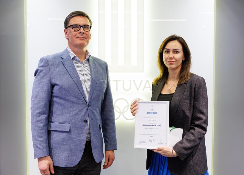LTOK kursuose sporto vadybininkams dalyvavo ir Kelmės sporto centro pavaduotoja ugdymui Laura Balsytė