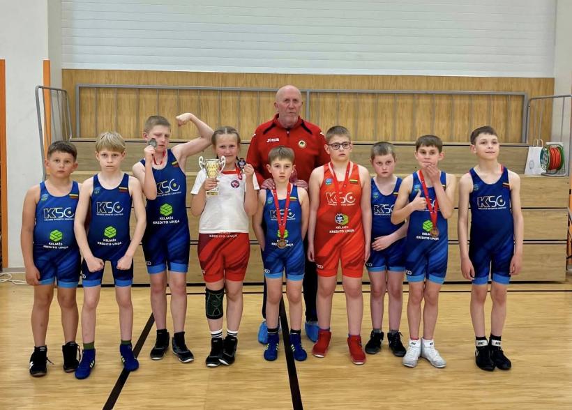 Penki kelmiškių medaliai Lietuvos vaikų laisvųjų imtynių čempionate