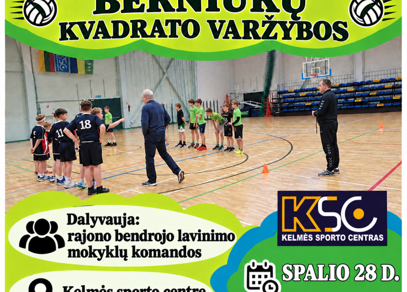 Rajono mokyklų žaidynių berniukų kvadrato varžybos