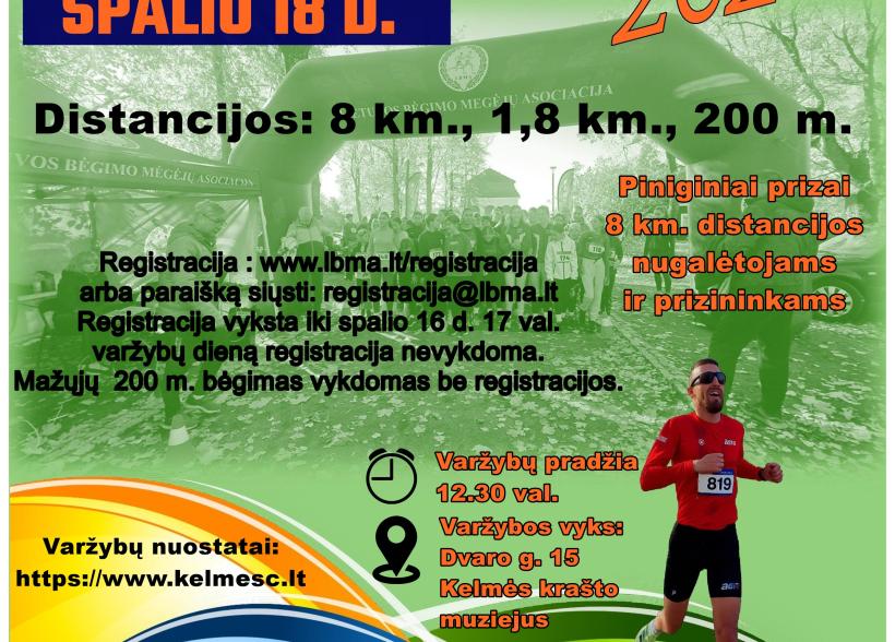 Paskelbti Kelmės rajono bėgimo "Graužikai - Kelmė" V. Rimkui atminti varžybų nuostatai