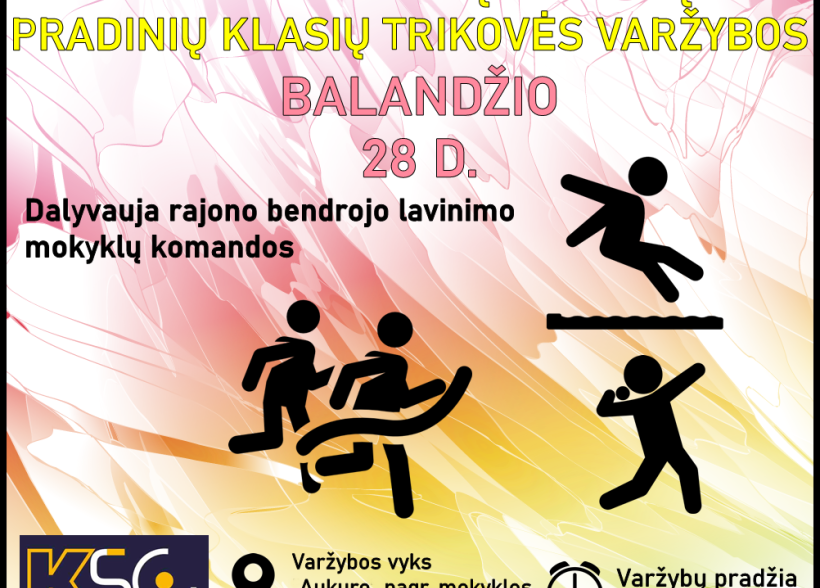 Rajono mokyklų žaidynių pradinių klasių trikovės varžybos