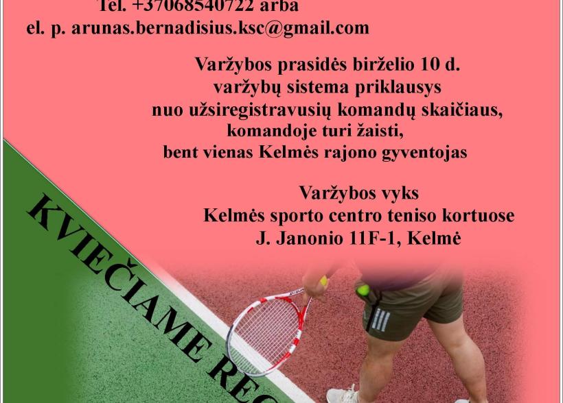 Rajono lauko teniso vyrų dvejetų pirmenybės